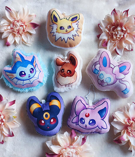 Cojines llavero Eeveelutions